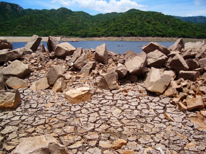 Parched earth in N&uacute;i Ch&uacute;a National Park, Ninh Thuan, Vietnam. Photo by  Gavin White via Flickr. Licensed under CC BY-NC-ND 2.0.