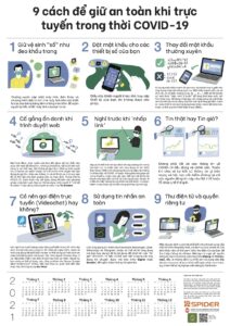 9 Tips to Stay Safe Online in the Age of COVID-19 (Vietnamese)